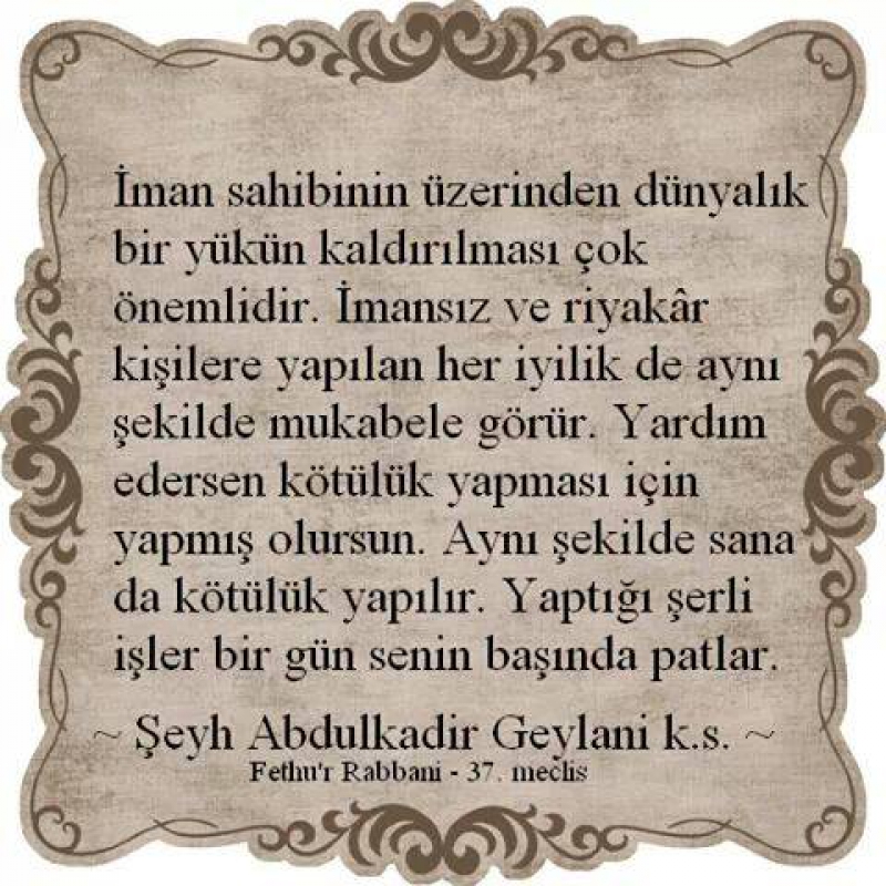 Gavs- Azam Seyyid Abdulkadir Geylani (ks.)