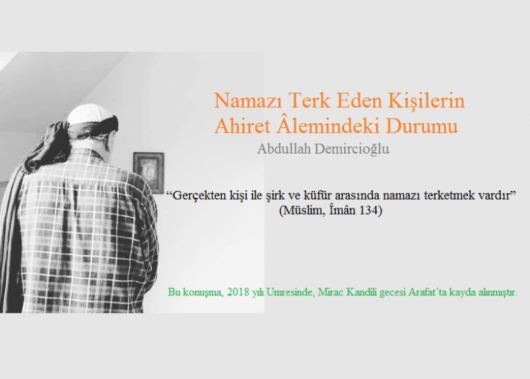 Namaz Terk Eden Kiilerin  Ahiret lemindeki Durumu