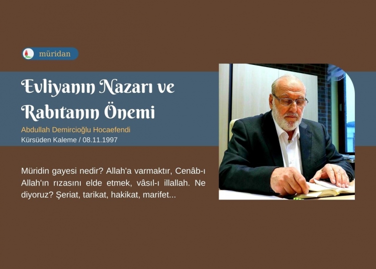 Evliyann Nazar ve Rabtann nemi