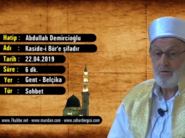 Kaside-i Br'e ifadir 22.04.2019