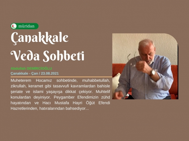 anakkale Veda Sohbeti