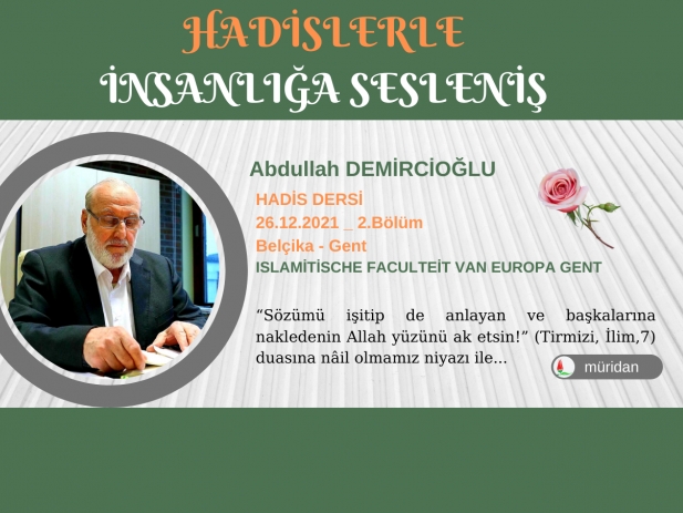 Abdullah Demirciolu - Hadis Dersi 