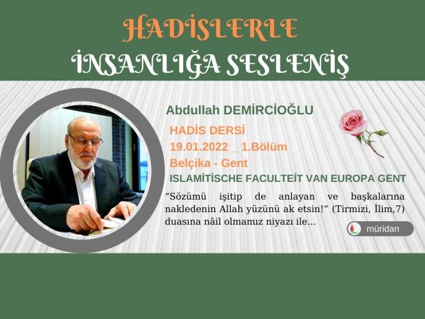 Abdullah Demirciolu - Hadis Dersi 19.01.2022 (1.Blm)