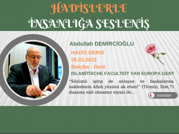 Abdullah Demirciolu - Hadis Dersi 26.01.2022