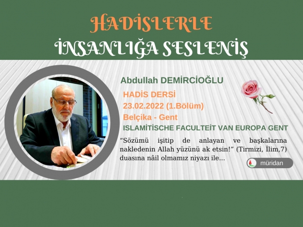 Abdullah Demirciolu - Hadis Dersi 23.02.2022 (1.Blm)