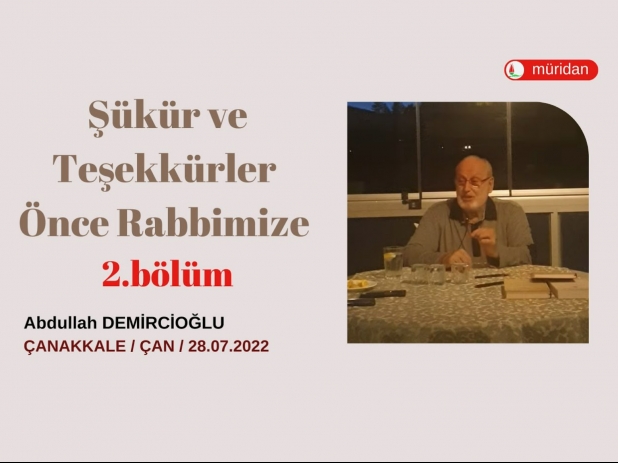 kr ve Teekkrler nce Rabbimize 2.blm