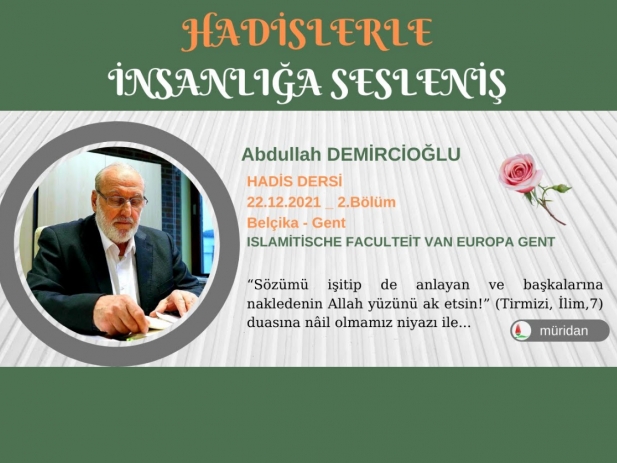 Abdullah Demircioğlu - Hadis Dersi 22.12.2021 (2.Bölüm)