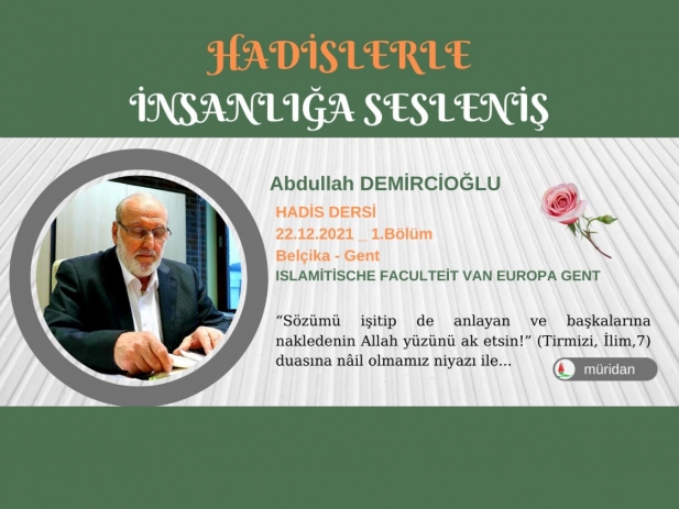 Abdullah Demircioğlu - Hadis Dersi 22.12.2021 (1.Bölüm)