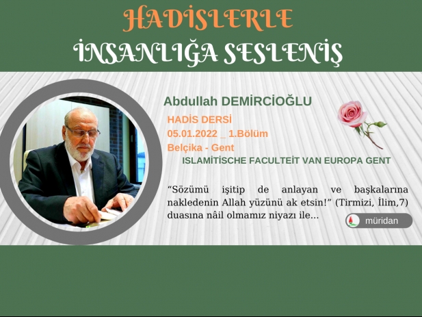 Abdullah Demircioğlu - Hadis Dersi 05.01.2022 (1.Bölüm)
