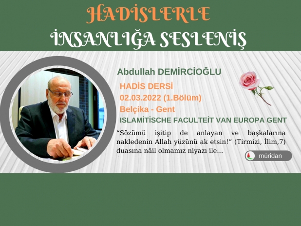 Abdullah Demircioğlu - Hadis Dersi 02.03.2022 (1.Bölüm)